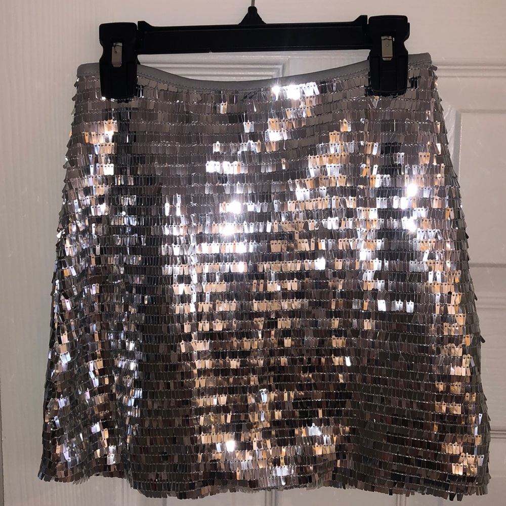 Gianni Bini Girls Metallic Shimmer Skirt
